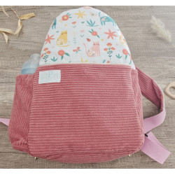 Sac à dos bébé brodé prénom - crèche, maternelle & sortie