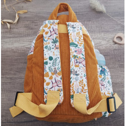 Sac à dos bébé brodé prénom - crèche, maternelle & sortie