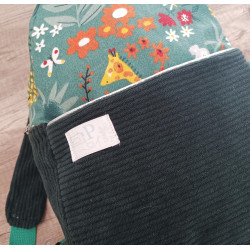Sac à dos bébé brodé prénom - crèche, maternelle & sortie