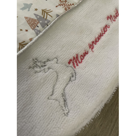 Bavoir Noël à broder