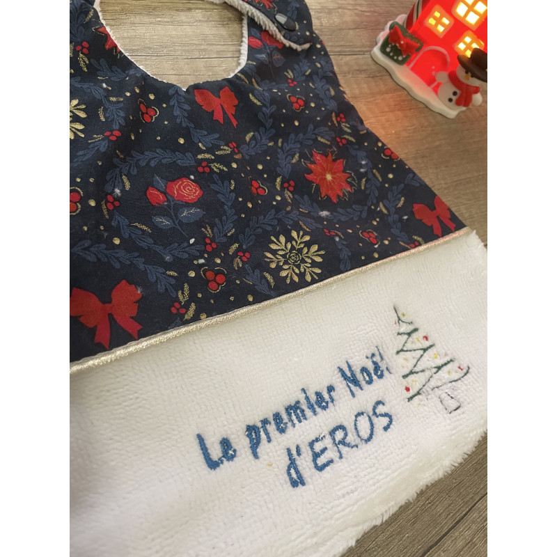 Bavoir Noël à broder