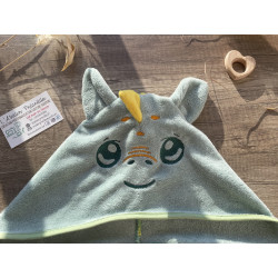 Peignoir de bain personnalisé enfant – Éponge bambou ultra douce