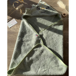 Cape de bain bébé 0-18 mois en éponge douce | Personnalisable & Fait main