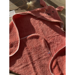 Cape de bain bébé 0-18 mois en éponge douce | Personnalisable & Fait main