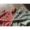 Cape de bain bébé 0-18 mois en éponge douce | Personnalisable & Fait main