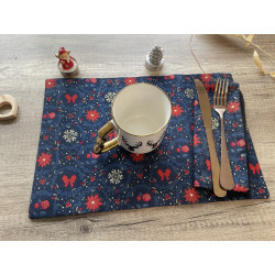 Ensemble set de table & serviette lavable
