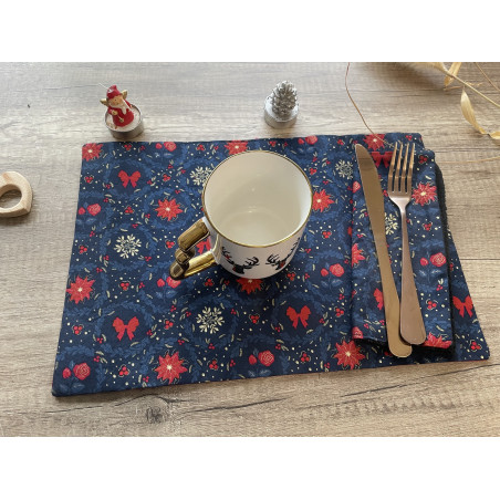 Ensemble set de table & serviette lavable