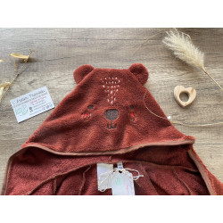 Peignoir de bain personnalisé enfant – Éponge bambou ultra douce