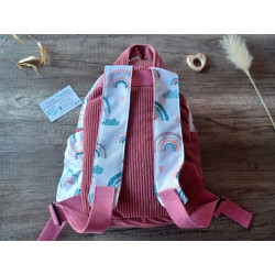 Sac à dos bébé brodé prénom - crèche, maternelle & sortie