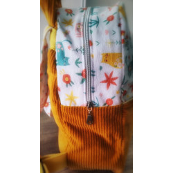 Sac à dos bébé brodé prénom - crèche, maternelle & sortie