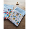 Protège carnet de santé brodé avec prénom – Fait main avec tissu OEKO-TEX® – Idée cadeau naissance unique